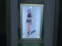 50 นิ้วโปร่งใส LCD กล่องแสดงสินค้า Windows ระบบ Android