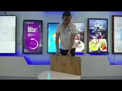 จอจอสองจอการโฆษณาลิฟท์จอ LCD cNetwork 18.5 และ 10.1 นิ้ว