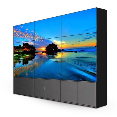 Ultra Narrow Edge UHD LCD Splicing Screen 55 นิ้ว 3.5 มิลลิเมตร ภาพในห้อง