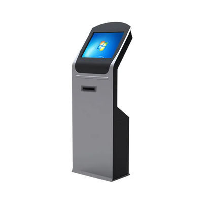 ชั้นอุตสาหกรรมยืนจอสัมผัส Kiosk เซลฟ์เซอร์วิส 19 นิ้ว สําหรับการเก็บตั๋ว