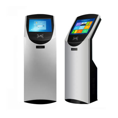 ชั้นอุตสาหกรรมยืนจอสัมผัส Kiosk เซลฟ์เซอร์วิส 19 นิ้ว สําหรับการเก็บตั๋ว