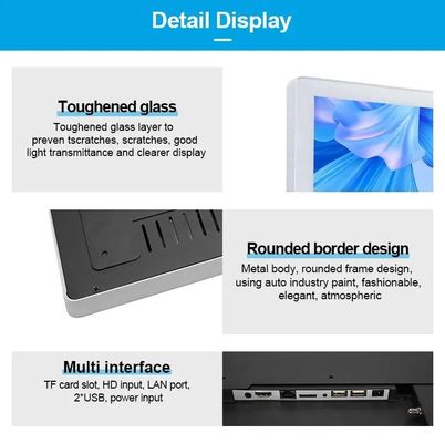 อลูมิเนียมสลัด 50W ลิฟท์โฆษณาจอจอ 1920x1080 ความละเอียด