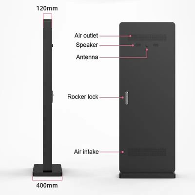 65 นิ้ว ความสว่างสูงนอก LCD มอนิเตอร์ด้วย IP65 การคุ้มครองและระดับอุณหภูมิการทํางานที่กว้าง