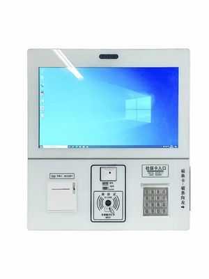 21.5 นิ้ว ขนาดจอสัมผัส Kiosk Self Service พร้อมเครื่องสแกนรหัส QR สําหรับการเช็คอินและการชําระเงินที่โรงพยาบาล