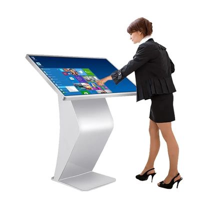 4K ดินยืนจอสัมผัส ดิจิตอล Kiosk 50 นิ้ว จอสัมผัสขนาดจุ