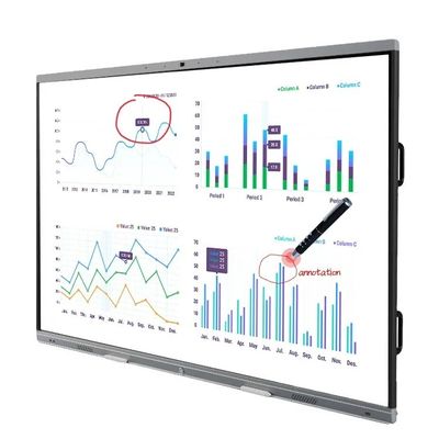 85 นิ้ว 4K Ultra HD Digital Interactive Whiteboard พร้อมระบบประชุมวีดีโอสําหรับห้องประชุม