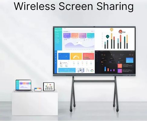 85 นิ้ว 4K Ultra HD Digital Interactive Whiteboard พร้อมระบบประชุมวีดีโอสําหรับห้องประชุม