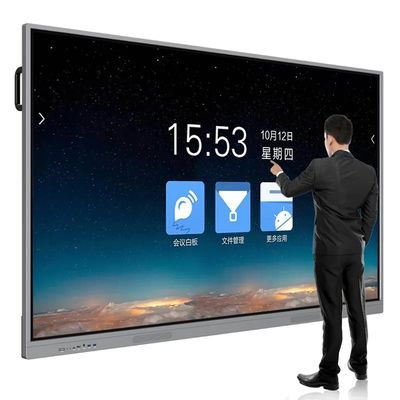 จอแสดงผลแบบอินเทอร์แอคทีฟอัจฉริยะแบบจอแบนระบบสัมผัสขนาด 100 นิ้ว Full HD แบบมัลติทัช