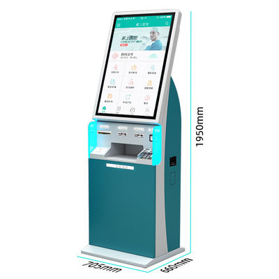 32 นิ้ว Self Service คิโอสก์จอสัมผัส พร้อมเครื่องพิมพ์ A5 และเครื่องสแกนบาร์โค้ด
