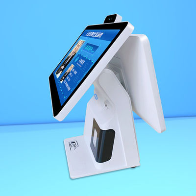 เครื่องทําการทํางานแบบ Desktop Self-Service Touch Screen จองของ Kiosk เครื่องทําการทําการทําการสั่งซื้อแบบ Dual Screen