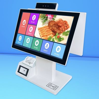 เครื่องทําการทํางานแบบ Desktop Self-Service Touch Screen จองของ Kiosk เครื่องทําการทําการทําการสั่งซื้อแบบ Dual Screen