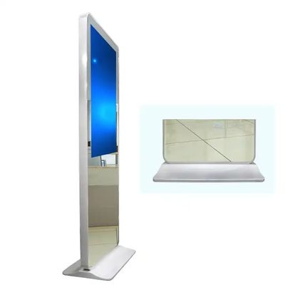 55 นิ้ว กระจกจอสัมผัสจอจดจําหน่าย Android Kiosks ultra thin