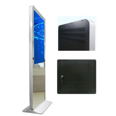 55 นิ้ว กระจกจอสัมผัสจอจดจําหน่าย Android Kiosks ultra thin