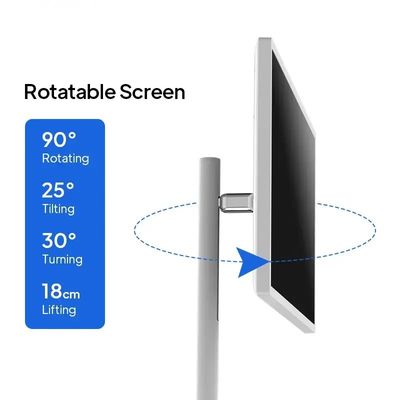 มอนิเตอร์จอสัมผัสพกพา 27 นิ้ว เครื่องสลับ Android Self Service Kiosk