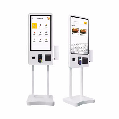 คิโอสก์การสั่งซื้อด้วยตนเองที่มีความปลอดภัยสูง มีพิกเซลขนาด 0.63 มิลลิเมตร และมุมมอง 178 องศาสําหรับการทําธุรกิจที่ปลอดภัย