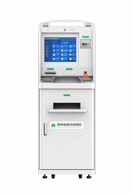Bluetooth Connectivity Touchscreen Self Service Kiosk พร้อมระบบปฏิบัติการ Windows 10 และระบบการออกบัตรความผิดปกติ