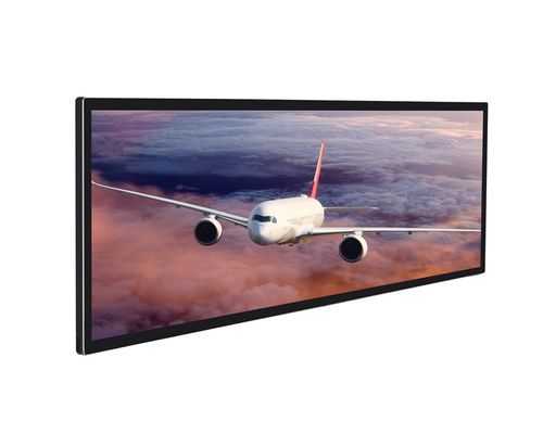 จอแสดงผลโฆษณา LCD โลหะ ความละเอียด 3840x1080 และอัตราส่วนภาพ 32:9 สำหรับป้ายดิจิทัลประสิทธิภาพสูง