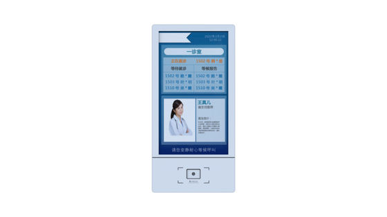 24 นิ้ว Android Self Service คิโอสก์จอสัมผัส พร้อมสแกนบาร์โค้ดสําหรับเช็คอิน