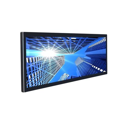 สตริปทัชสกรีน มอนิเตอร์จอแสดงภาพด้วยความละเอียด 3840 X 1080 และ HDMI, VGA, USB Inputs สําหรับความสว่างที่กําหนดเอง