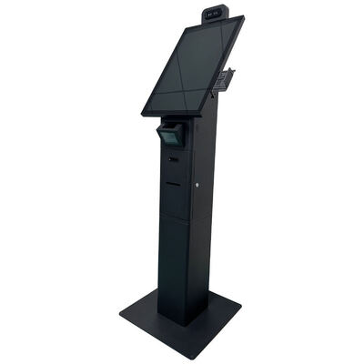Kiosk ตรวจสอบตัวเอง 24 นิ้ว พร้อมระบบจํานองใบหน้าและระบบปฏิบัติการ Windows 10 เพื่อการเข้าถึงที่ปลอดภัย