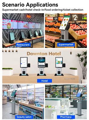 21.5 Inch Touch Screen Self-Service Kiosk with NFC Payment and Customizable OS for Restaurants and Retail