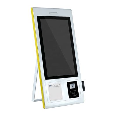 21.5 นิ้ว FHD Self-Ordering Kiosk พร้อมจอสัมผัสขนาด 10 จุด และเครื่องพิมพ์ความร้อน