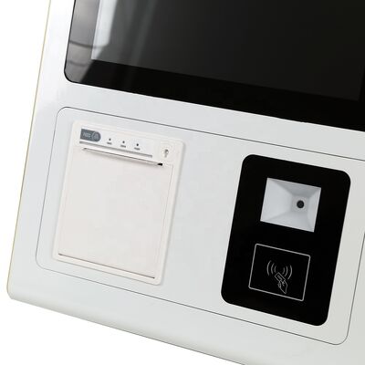21.5 นิ้ว FHD Self-Ordering Kiosk พร้อมจอสัมผัสขนาด 10 จุด และเครื่องพิมพ์ความร้อน