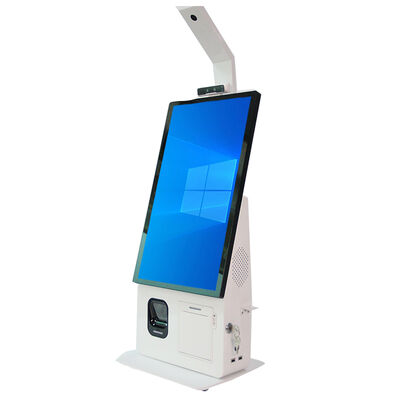 ระบบ POS Kiosk แบบ All-in-one พร้อมหน้าจอสัมผัสแบบคาปาซิทีฟ เครื่องพิมพ์เทอร์มอลขนาด 80 มม. และเครื่องอ่านบัตร NFC สำหรับการชำระเงินด้วยตนเอง