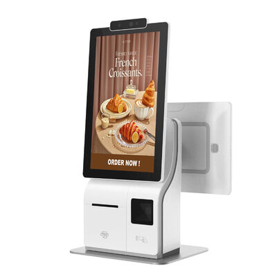 Estar Desktop 15.6"/21.5" Kiosk การชําระเงินด้วยตนเอง พร้อมระบบการจํานองใบหน้า และ Intel Core I3/I5/I7 สําหรับการสั่งอาหารเร็ว