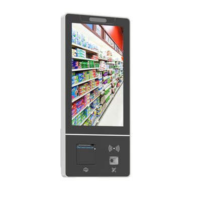 10-Point Capacitive Touch Screen Self Ordering Kiosk ด้วยความละเอียด 1920x1080 และติดผนัง