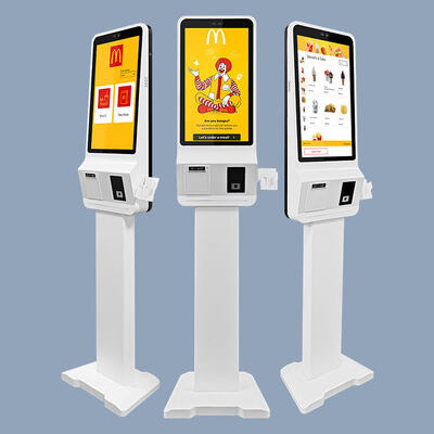 21.5/23.8/32 นิ้ว ชั้นยืน Kiosk การสั่งซื้อด้วยตนเองกับ SDK Android / Windows OS คิโอสก์การชําระเงินจอสัมผัสสําหรับซุปเปอร์มาร์เก็ต