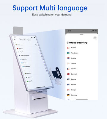 21.5 Inch Capacitive Touch 10 Point Self Service Kiosk with Multi-OS Support for Payment Terminal