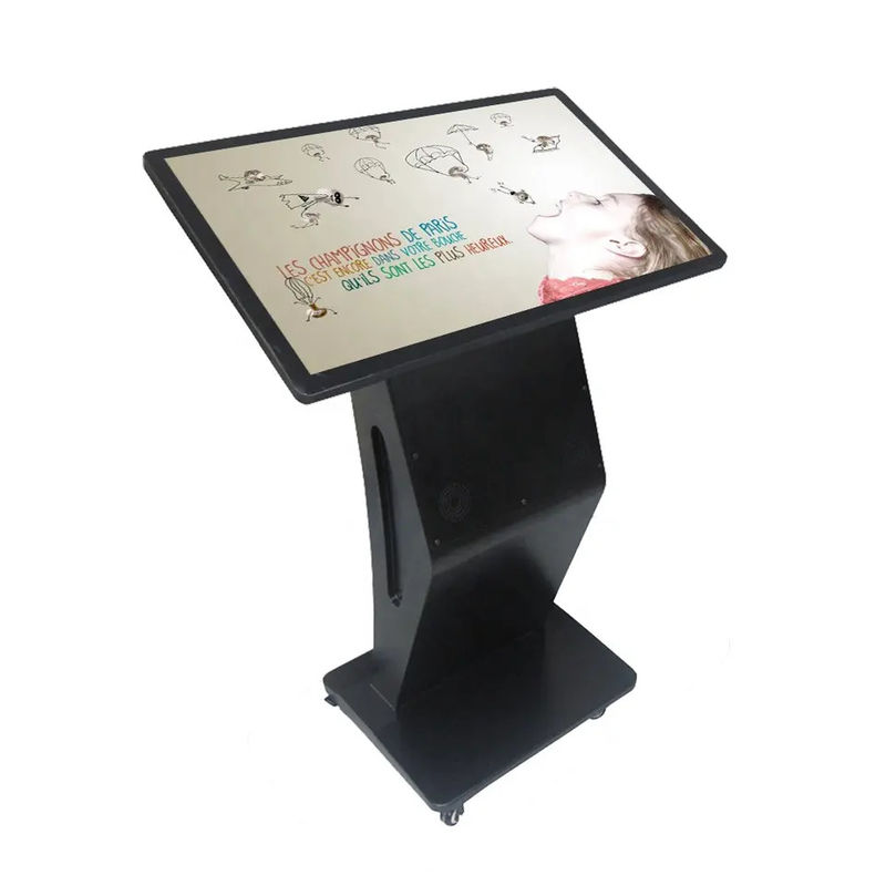 55 นิ้ว ดินยืน ทั้งหมดในหนึ่งtouchscreen Kiosk คอมพิวเตอร์ Android ระบบ Windows