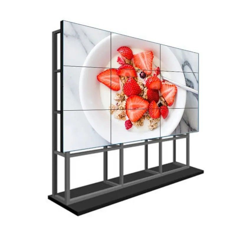 จอ LCD แบบต่อผนังขนาด 55 นิ้ว ความละเอียด 4K ขอบจอแคบสำหรับงานวิดีโอวอลล์