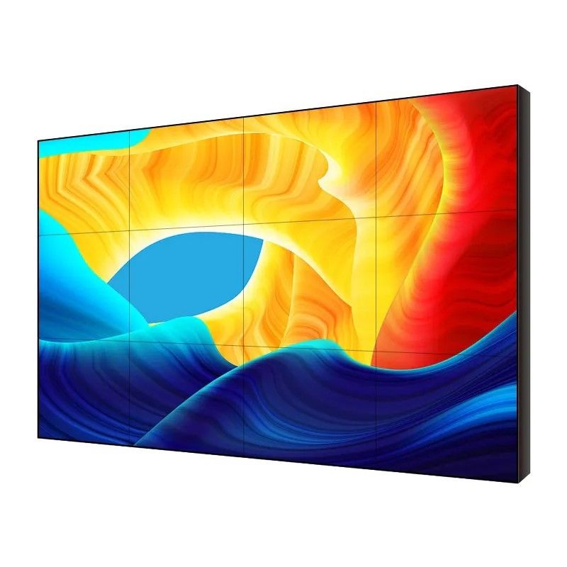 1.8mm LCD Splicing Wall Screen 55 Inch Frameless Wall Mounted Floor Stand Monitor เครื่องจอติดตั้งพื้นที่ติดตั้งพื้นที่ติดตั้งพื้น