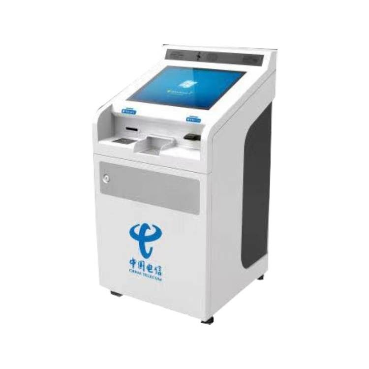 ตู้คีออสก์แบบสัมผัสคาปาซิทีฟขนาด 19 นิ้ว สำหรับศูนย์บริการโทรคมนาคม พร้อมตัวเลือกที่ปรับแต่งได้