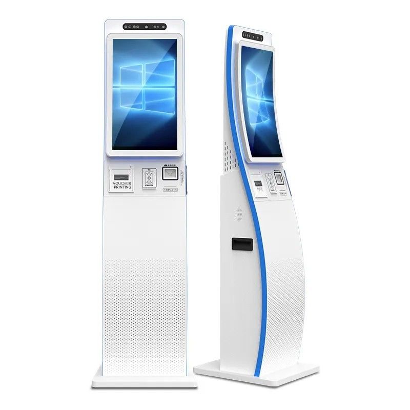 ODM ครอบคลุมพื้นผิวจอสัมผัส Self Service Kiosk 23.6 นิ้ว ด้วย QR Code Scanner