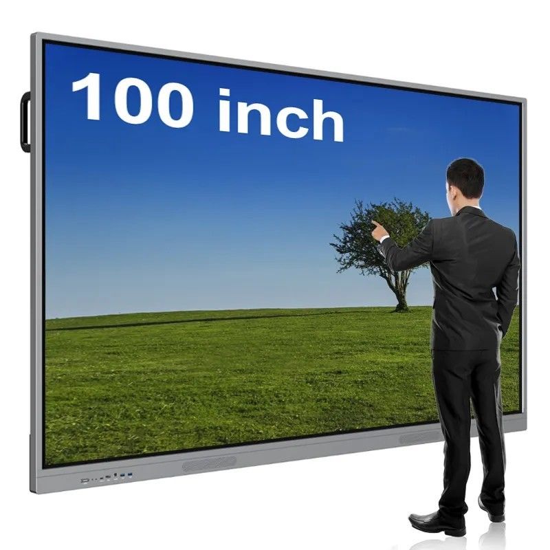 จอแสดงผลแบบอินเทอร์แอคทีฟอัจฉริยะแบบจอแบนระบบสัมผัสขนาด 100 นิ้ว Full HD แบบมัลติทัช