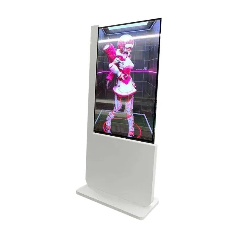 ตู้โชว์ LCD โปร่งใสขนาด 55 นิ้ว ความละเอียด 1920 x 1080 พร้อมขาตั้งพื้น จอ OLED
