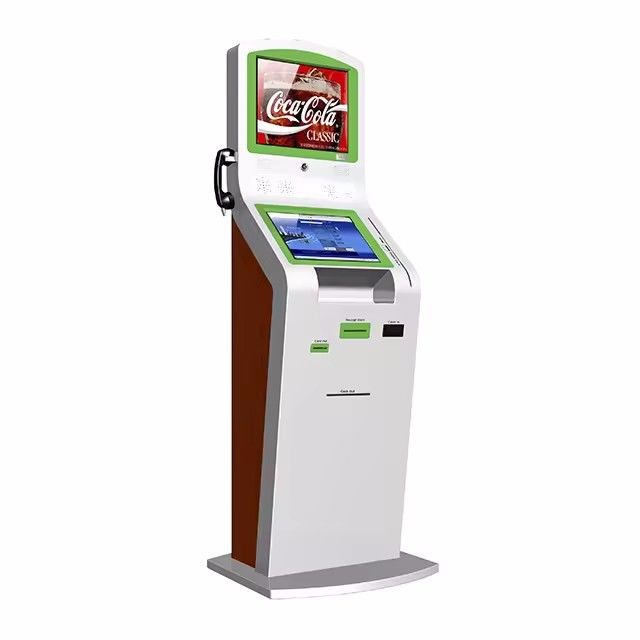 ซอฟต์แวร์ที่สามารถปรับเปลี่ยนได้ จอสัมผัส Self Service Kiosk พร้อมจอ 22 นิ้ว / 32 นิ้ว และตัวเลือกการชําระเงินหลายครั้ง