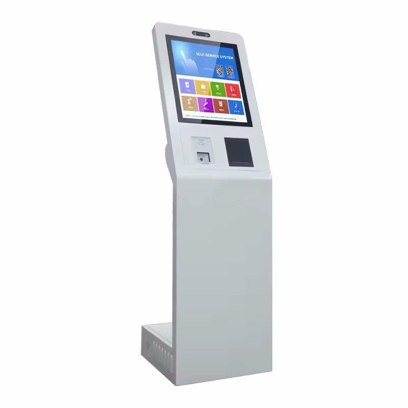 21.5 นิ้ว ดินยืนจอสัมผัส Kiosk ปรับปรุง Kiosk เทอร์มินัลการบริการตนเอง