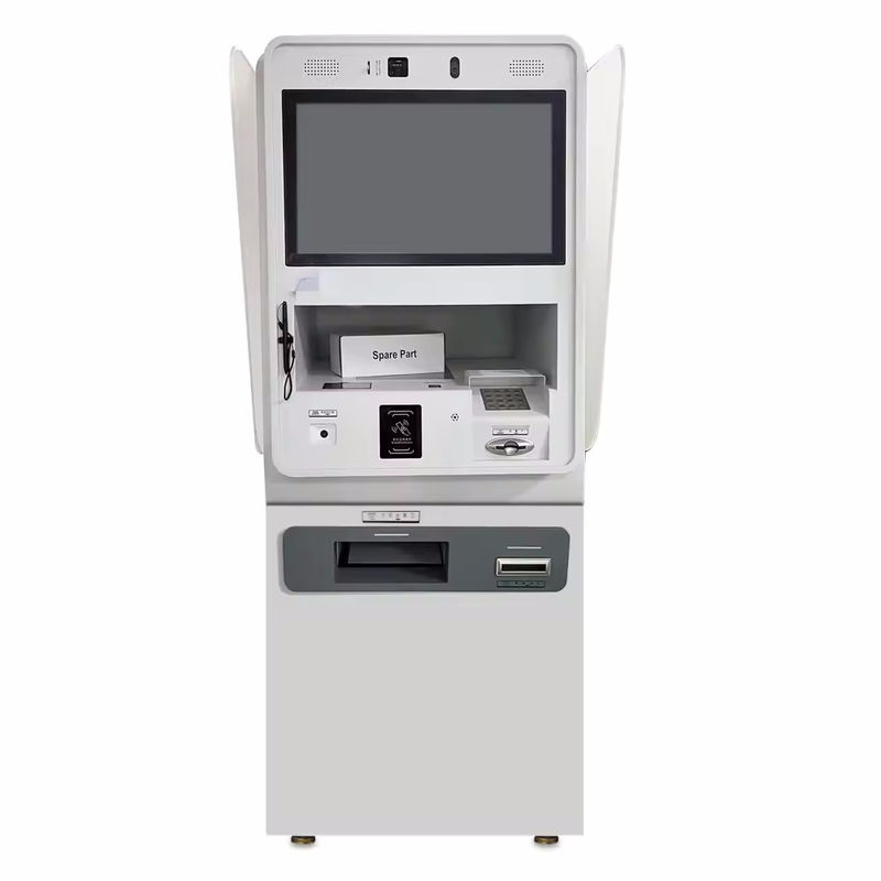 คีออสค์การรับรองใบหน้าแบบ Self-Service พร้อมเครื่องสแกน 1D/2D สําหรับร้านอาหาร / สนามบิน