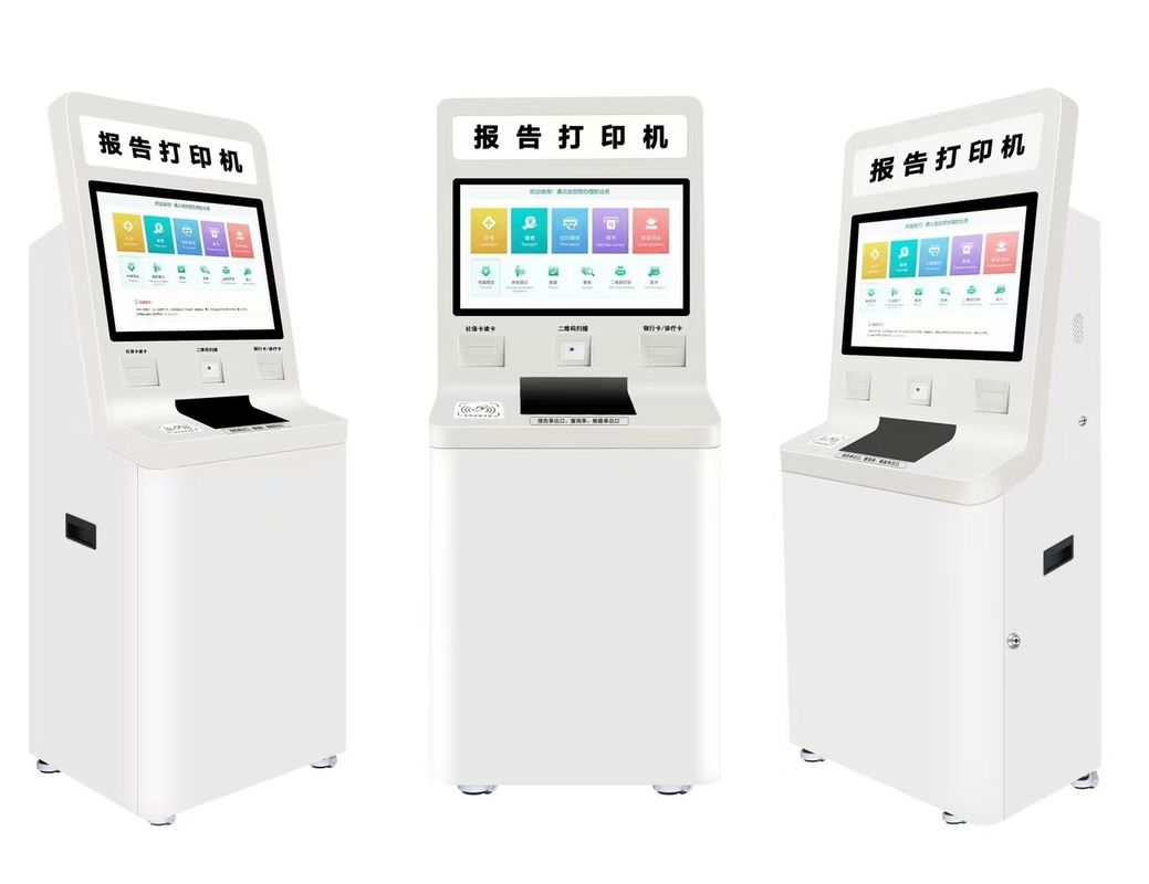 คิโอสก์ Self-Service ที่อ่านพาสปอร์ตด้วยการบํารุงรักษาที่ต่ํา ด้วยโปรแกรมที่สามารถปรับแต่งและจอสัมผัสโลหะ